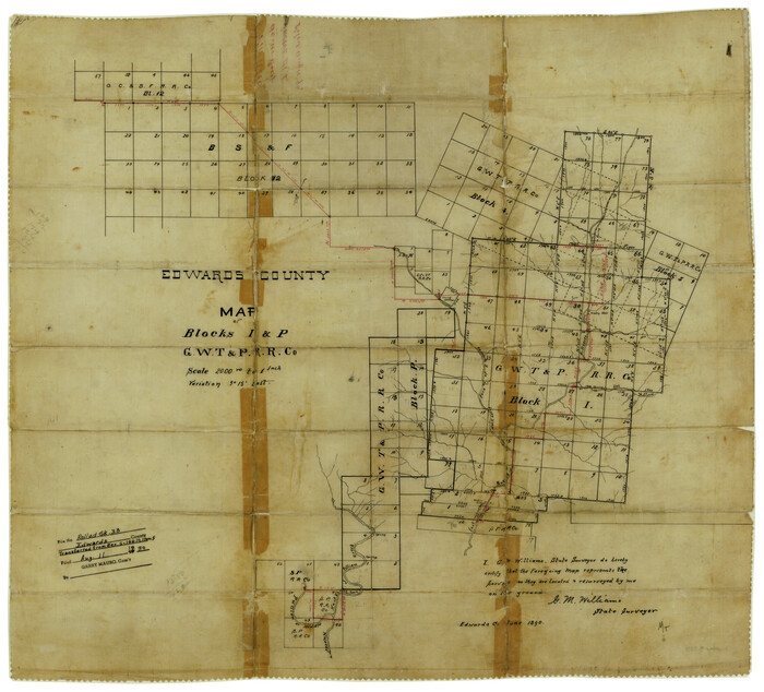 5815, Edwards County Rolled Sketch 33, General Map Collection