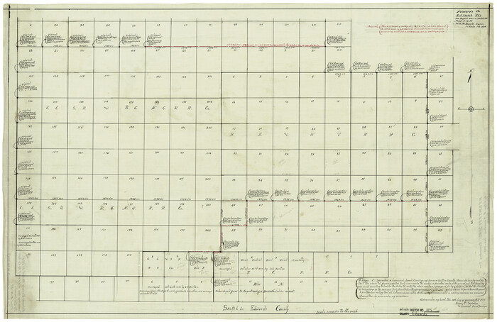 5817, Edwards County Rolled Sketch ECS, General Map Collection