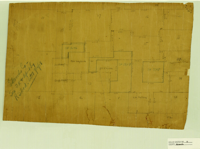 5820, Edwards County Rolled Sketch O, General Map Collection
