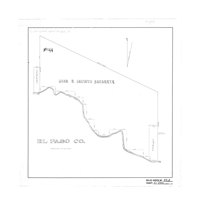 5829, El Paso County Rolled Sketch 43A, General Map Collection