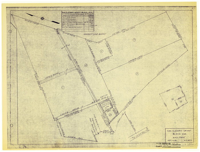 5840, El Paso County Rolled Sketch 52, General Map Collection