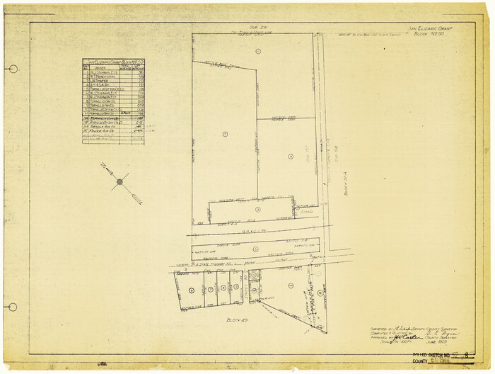5844, El Paso County Rolled Sketch 52, General Map Collection