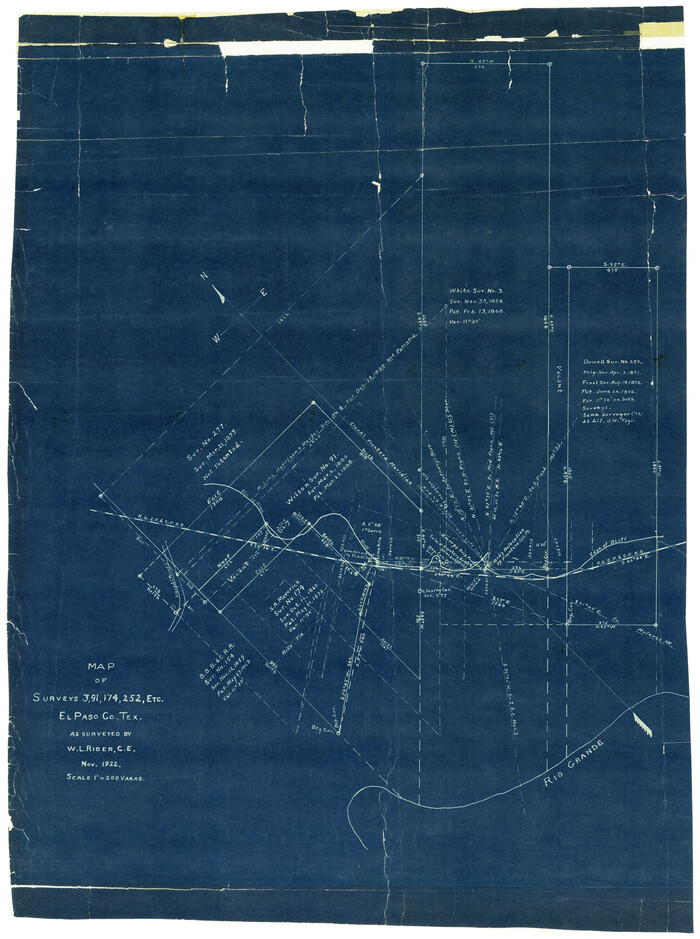 5860, El Paso County Rolled Sketch WL, General Map Collection