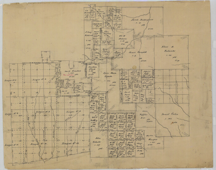 5869, Fannin County Rolled Sketch 18B, General Map Collection