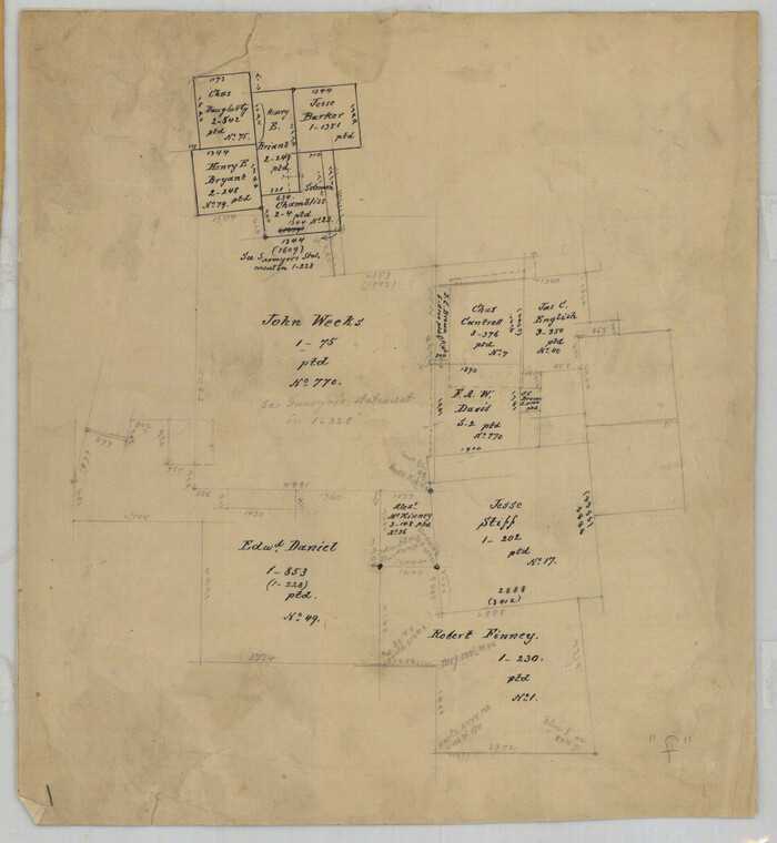 5873, Fannin County Rolled Sketch 18F, General Map Collection