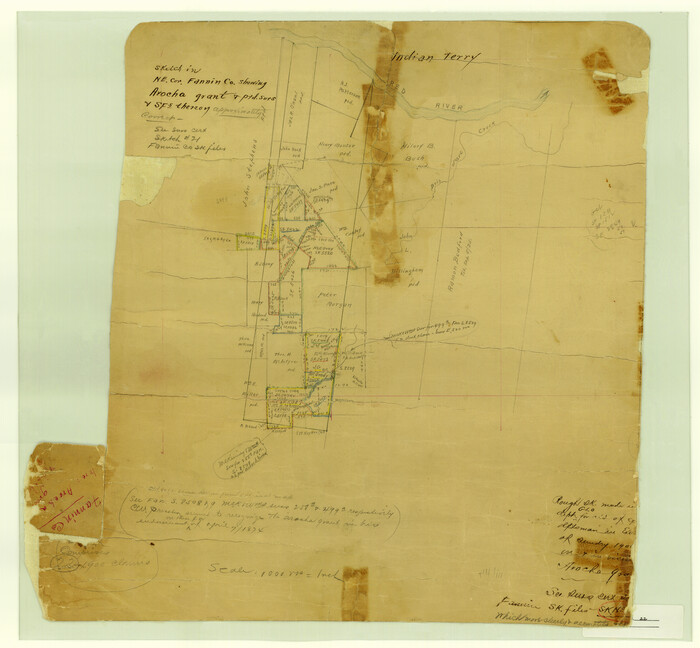 5875, Fannin County Rolled Sketch 22, General Map Collection
