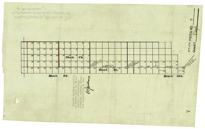 5881, Floyd County Rolled Sketch 7, General Map Collection