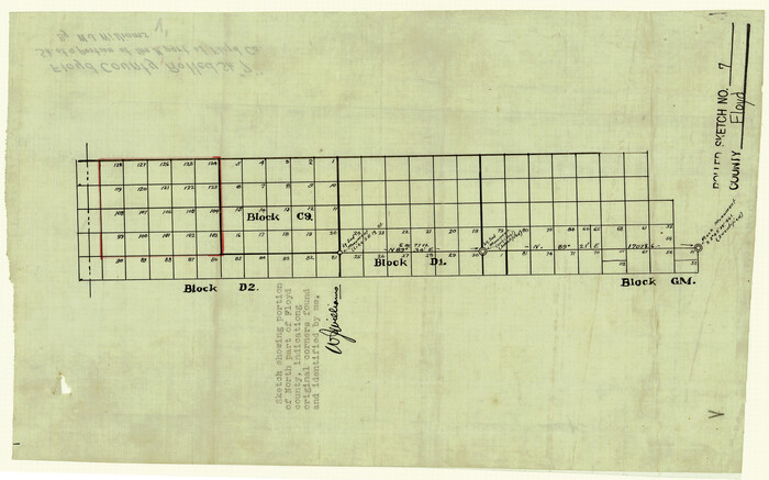 5881, Floyd County Rolled Sketch 7, General Map Collection