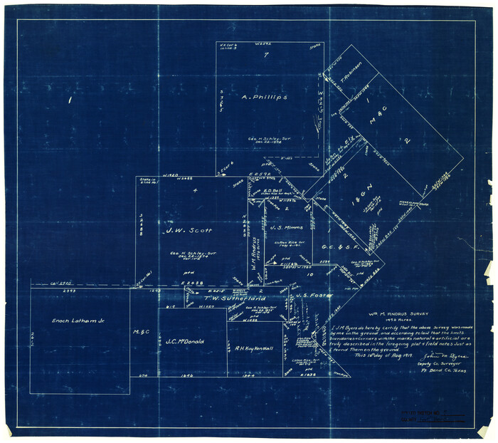 5898, Fort Bend County Rolled Sketch 7, General Map Collection