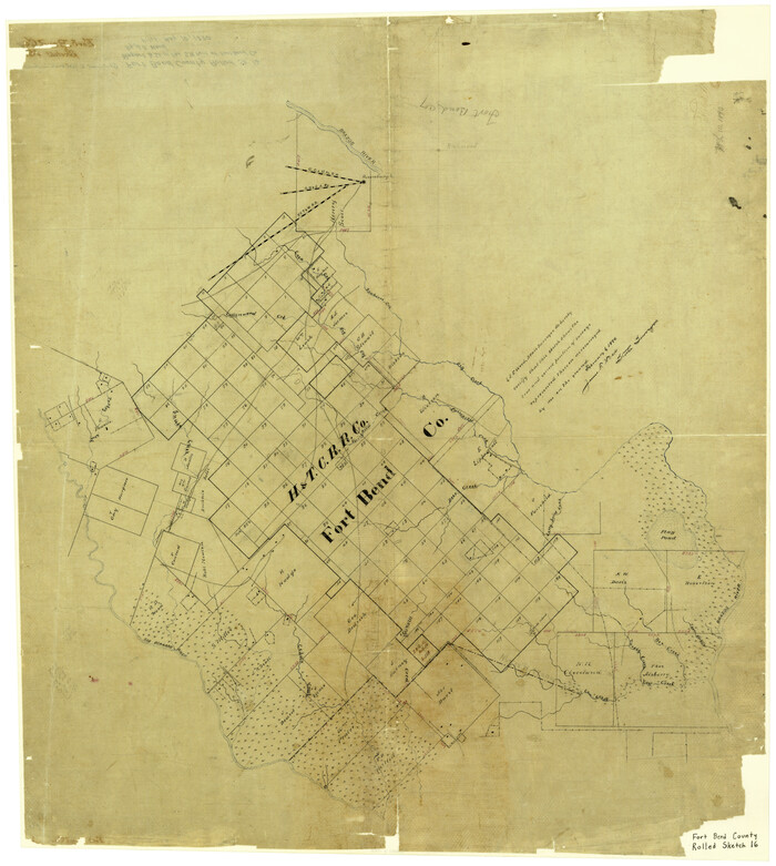 5900, Fort Bend County Rolled Sketch 16, General Map Collection