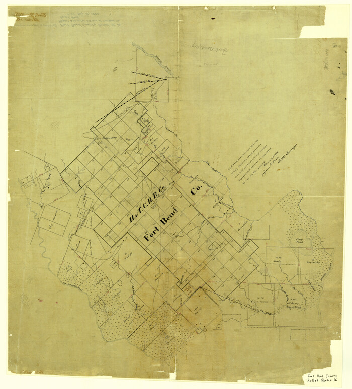 5900, Fort Bend County Rolled Sketch 16, General Map Collection