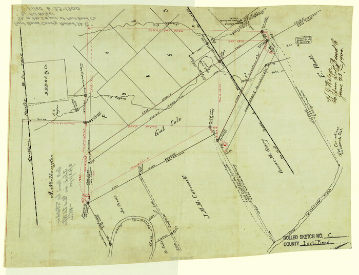 5905, Fort Bend County Rolled Sketch C, General Map Collection