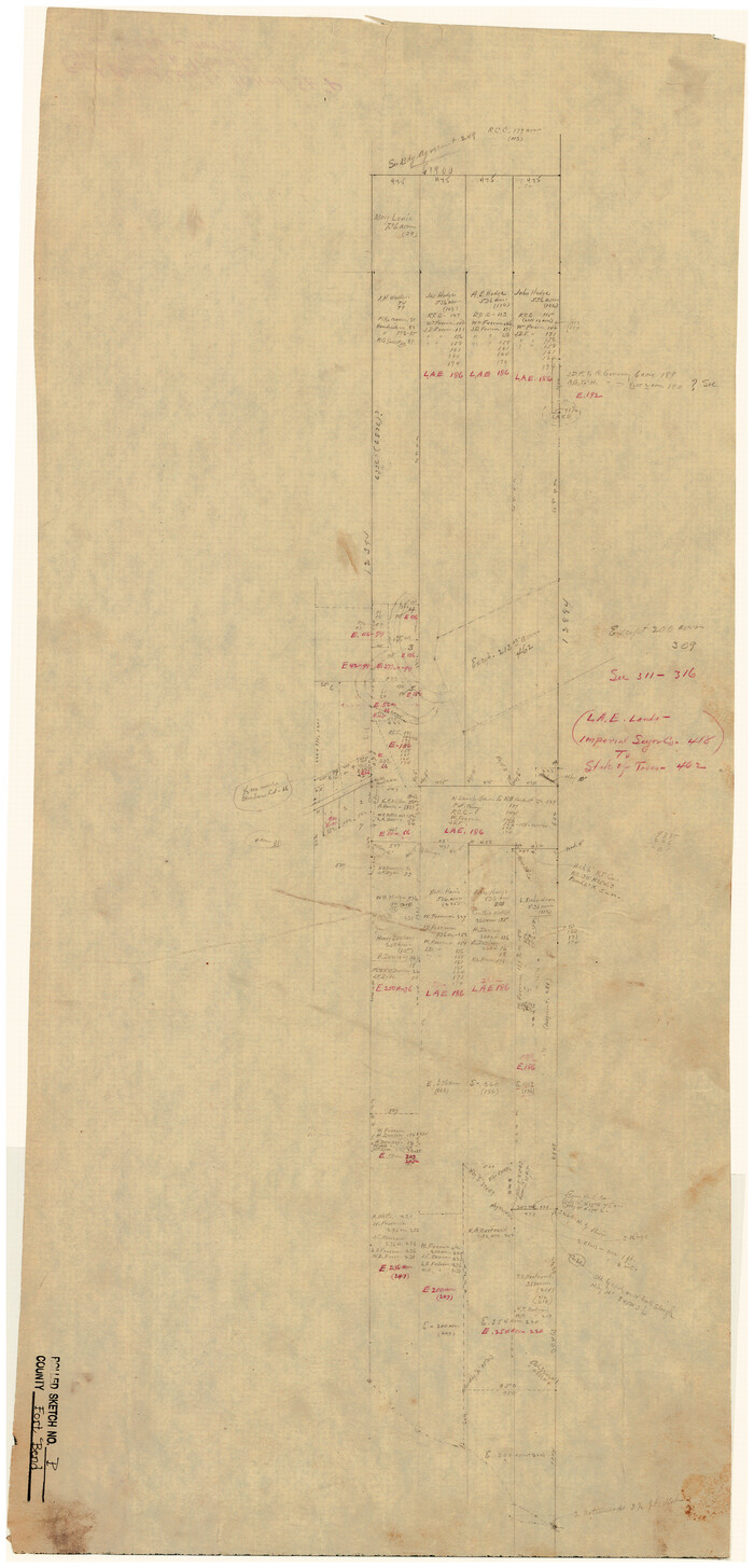5906, Fort Bend County Rolled Sketch P, General Map Collection