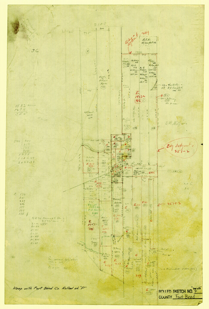 5907, Fort Bend County Rolled Sketch P, General Map Collection