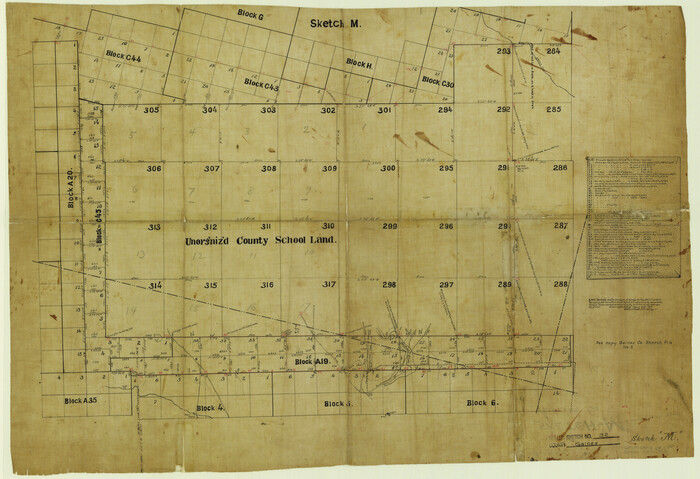 5945, Gaines County Rolled Sketch 32, General Map Collection