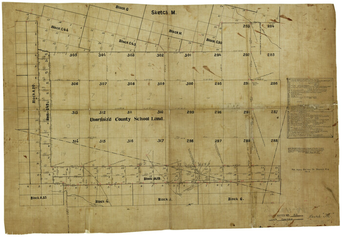 5945, Gaines County Rolled Sketch 32, General Map Collection