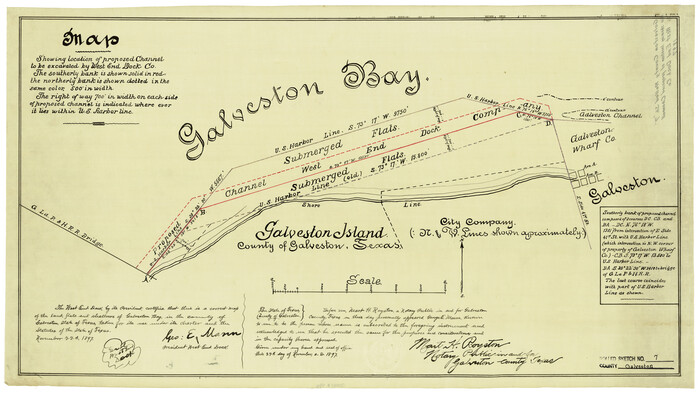 5950, Galveston County Rolled Sketch 7, General Map Collection