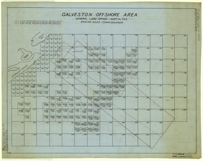 5954, Galveston County Rolled Sketch 15, General Map Collection
