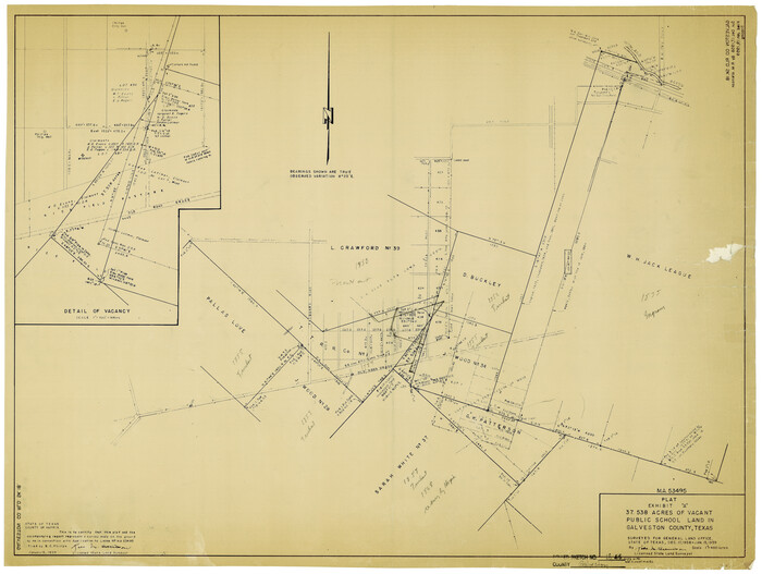 5956, Galveston County Rolled Sketch 18, General Map Collection