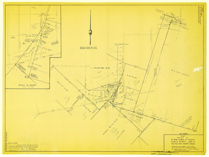 5956, Galveston County Rolled Sketch 18, General Map Collection