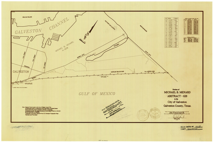 5980, Galveston County Rolled Sketch 45B, General Map Collection