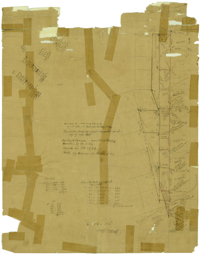5997, Garza County Rolled Sketch 6C, General Map Collection