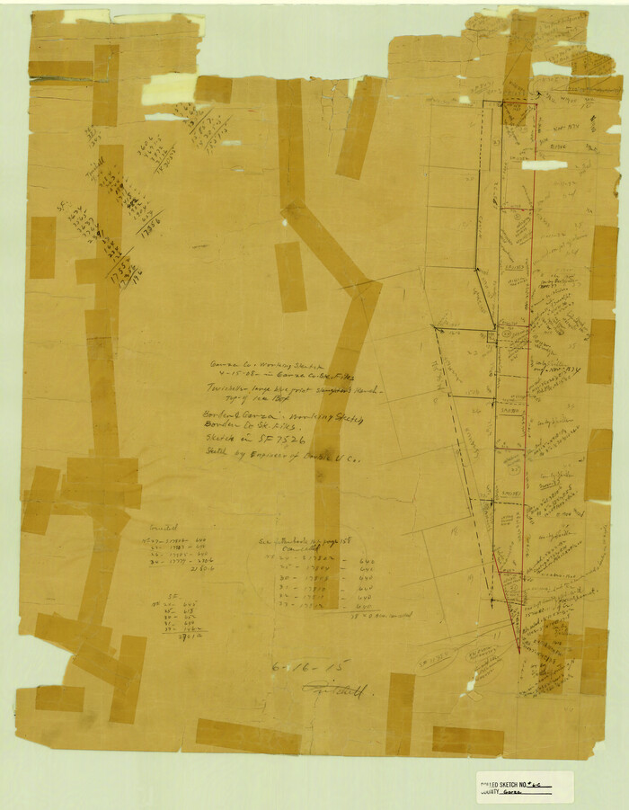5997, Garza County Rolled Sketch 6C, General Map Collection