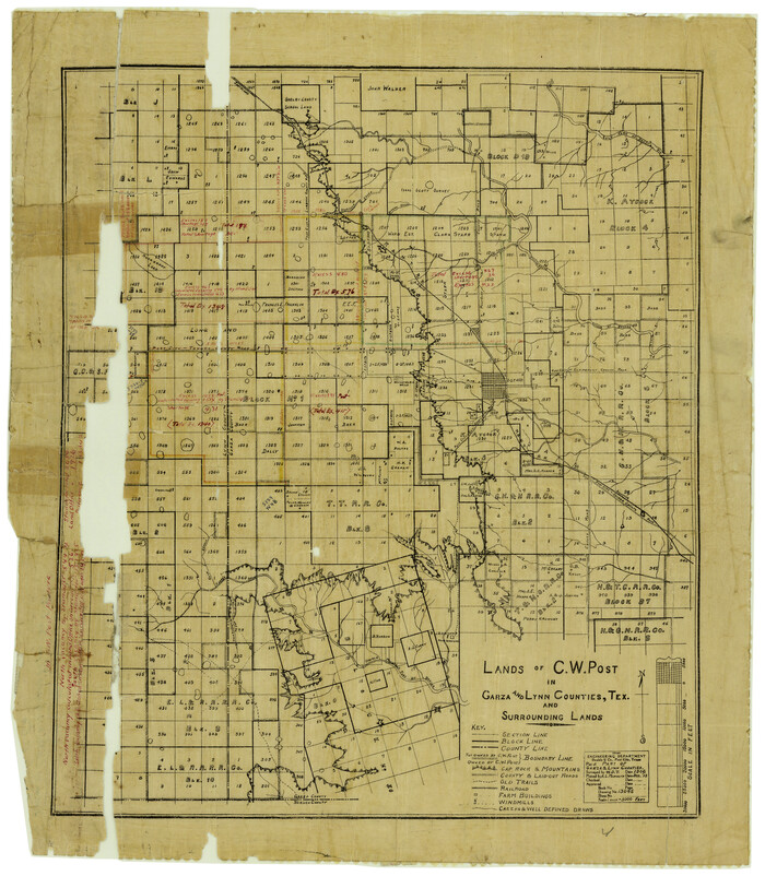 5999, Garza County Rolled Sketch 6E, General Map Collection
