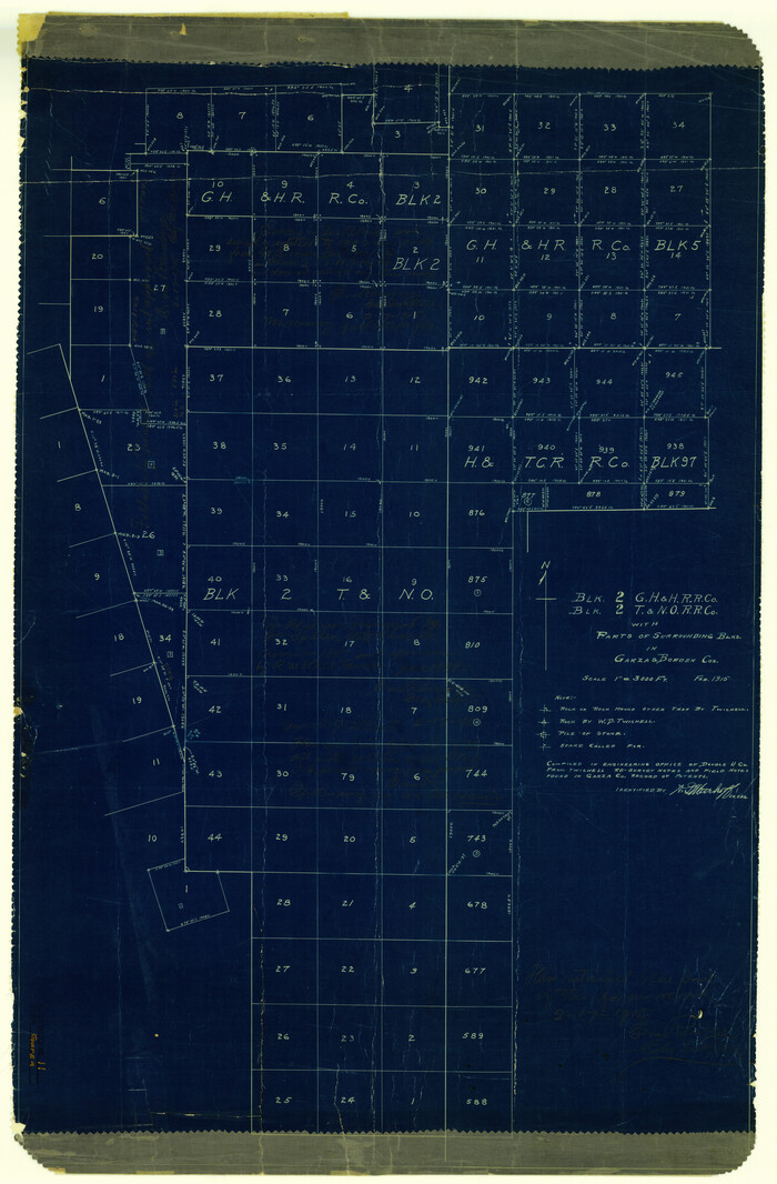6000, Garza County Rolled Sketch 11, General Map Collection