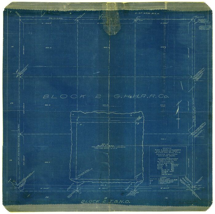 6001, Garza County Rolled Sketch 11B, General Map Collection