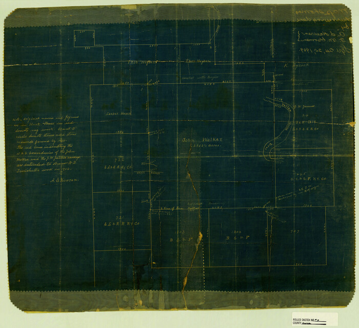 6005, Garza County Rolled Sketch P, General Map Collection