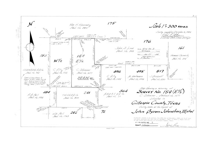 6010, Gillespie County Rolled Sketch 3, General Map Collection