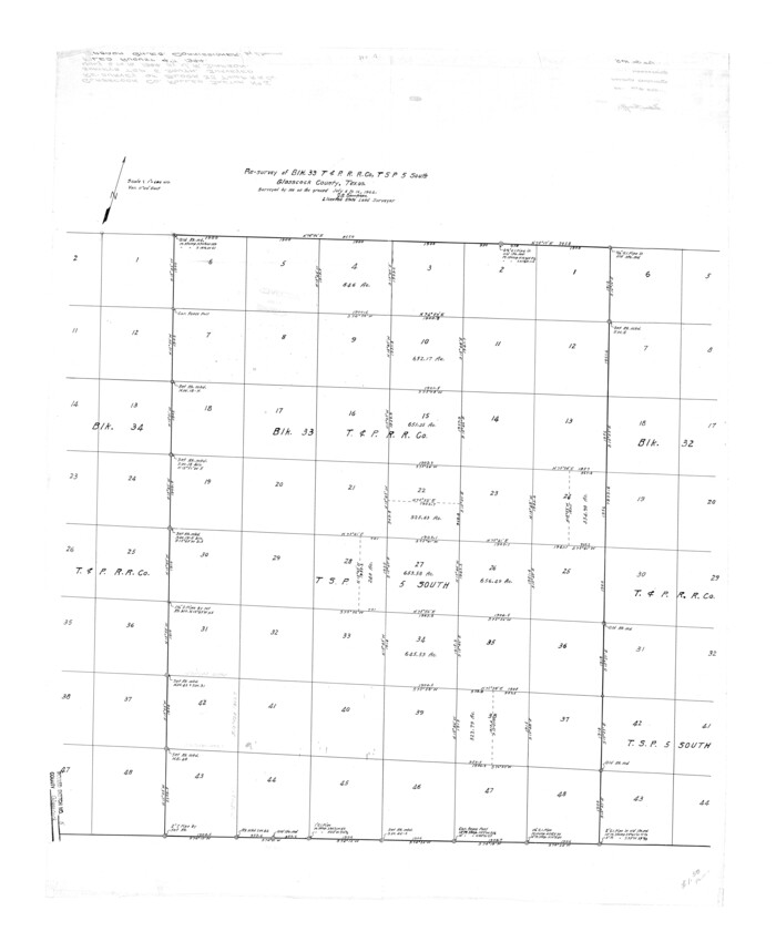 6016, Glasscock County Rolled Sketch 5, General Map Collection