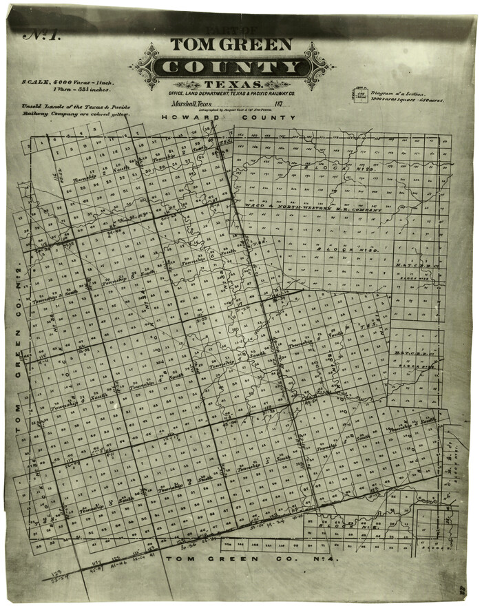 6019, Glasscock County Rolled Sketch 13, General Map Collection