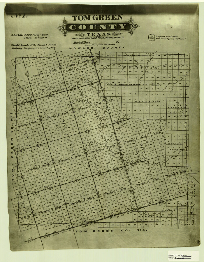 6019, Glasscock County Rolled Sketch 13, General Map Collection