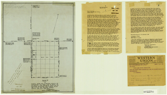 6022, Glasscock County Rolled Sketch VS, General Map Collection