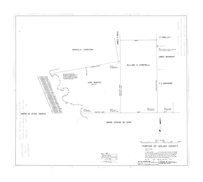 6025, Goliad County Rolled Sketch 5, General Map Collection