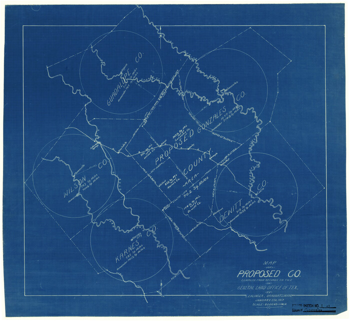 6027, Gonzales County Rolled Sketch 1, General Map Collection