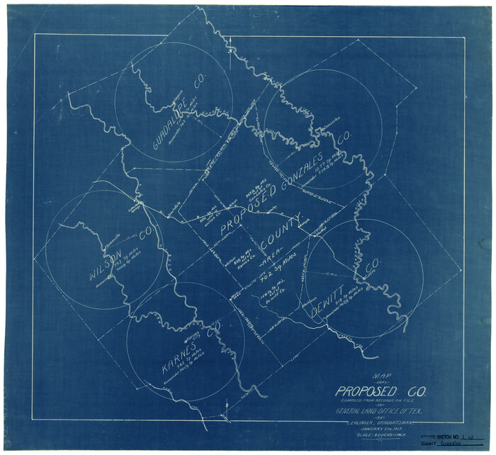 6028, Gonzales County Rolled Sketch 1, General Map Collection