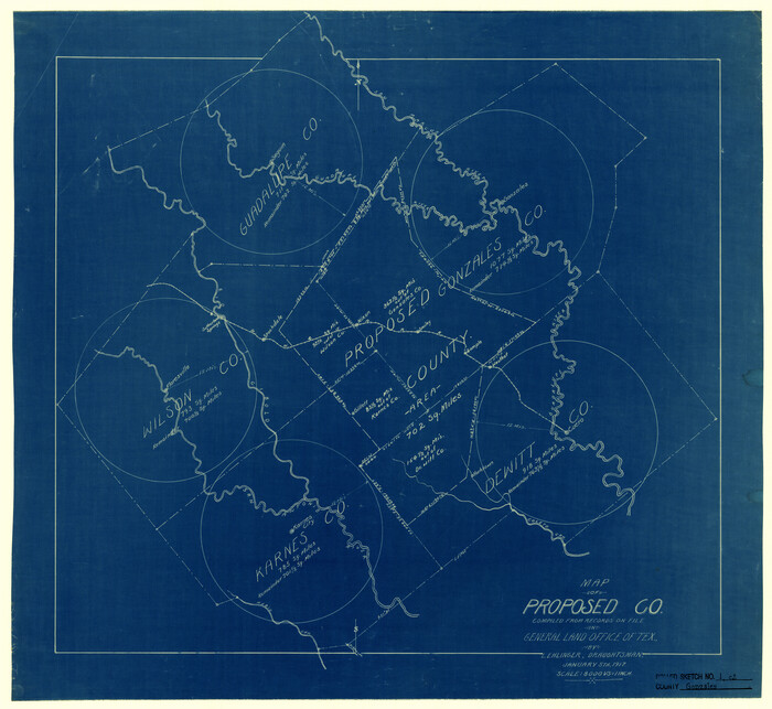 6028, Gonzales County Rolled Sketch 1, General Map Collection