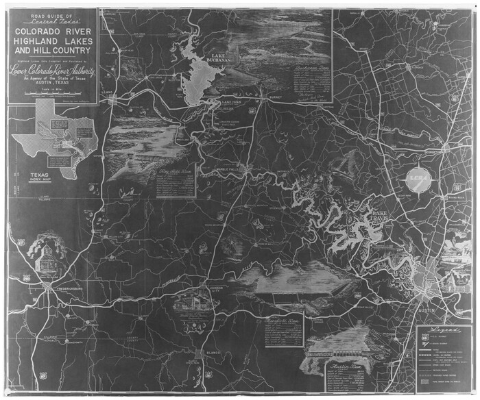 60293, Road Guide of Central Texas, Colorado River, Highland Lakes and Hill Country, General Map Collection