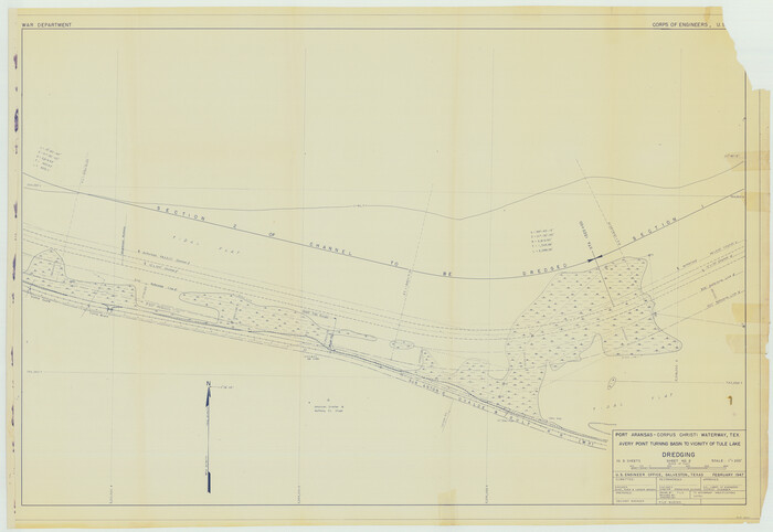60301, Port Aransas-Corpus Christi Waterway, Texas, Avery Point Turning Basin to Vicinity of Tule Lake - Dredging, General Map Collection