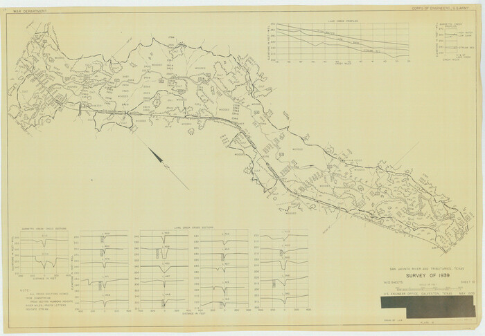 60305, San Jacinto River and Tributaries, Texas - Survey of 1939, General Map Collection