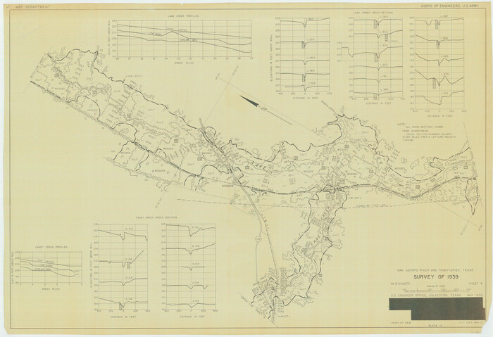 60306, San Jacinto River and Tributaries, Texas - Survey of 1939, General Map Collection