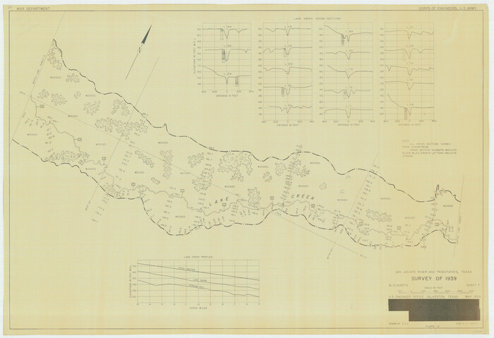 60308, San Jacinto River and Tributaries, Texas - Survey of 1939, General Map Collection