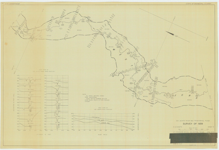 60309, San Jacinto River and Tributaries, Texas - Survey of 1939, General Map Collection