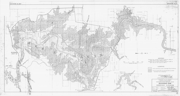 60393, Buchanan Dam Reservoir Clearing, General Map Collection
