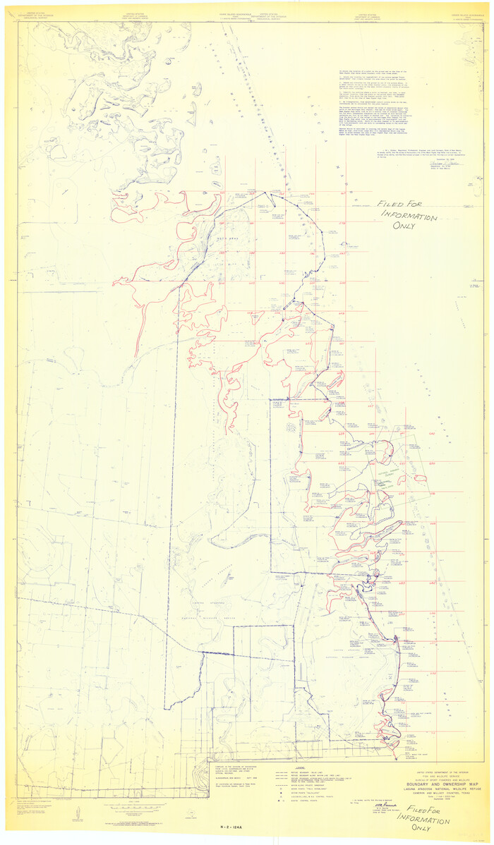 60395, Boundary and Ownership map, Laguna Atascosa National Wildlife Refuge, Cameron and Willacy Counties, Texas, General Map Collection
