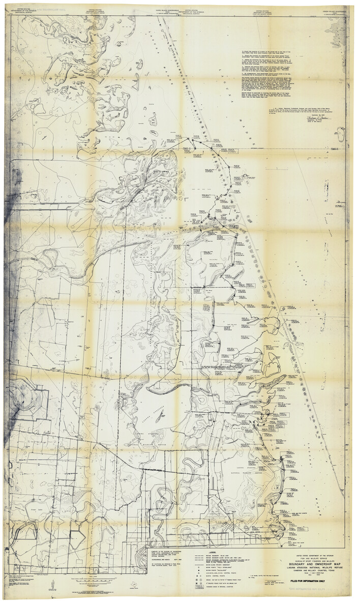 60396, Boundary and Ownership map, Laguna Atascosa National Wildlife Refuge, Cameron and Willacy Counties, Texas, General Map Collection
