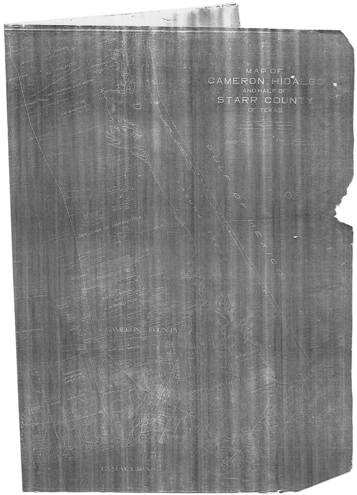 60401, Map of Cameron, Hidalgo and half of Starr County of Texas, General Map Collection